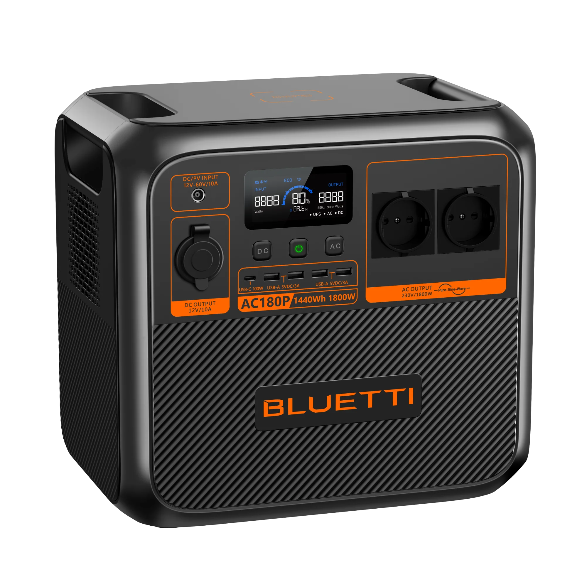 BLUETTI AC180P Solar Portable Power Station | 1800W 1440Wh - Image 2