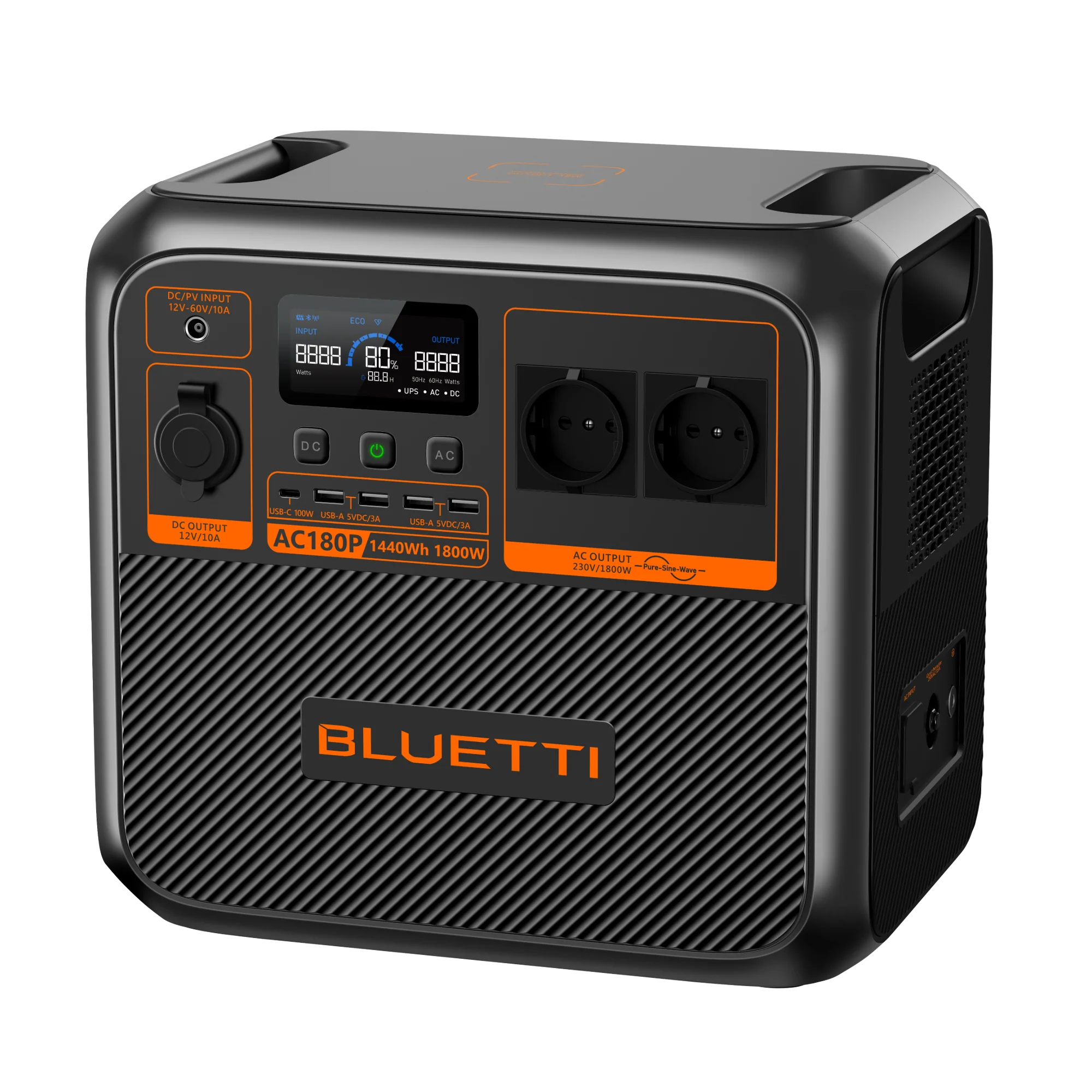 BLUETTI AC180P Solar Portable Power Station | 1800W 1440Wh - Image 3