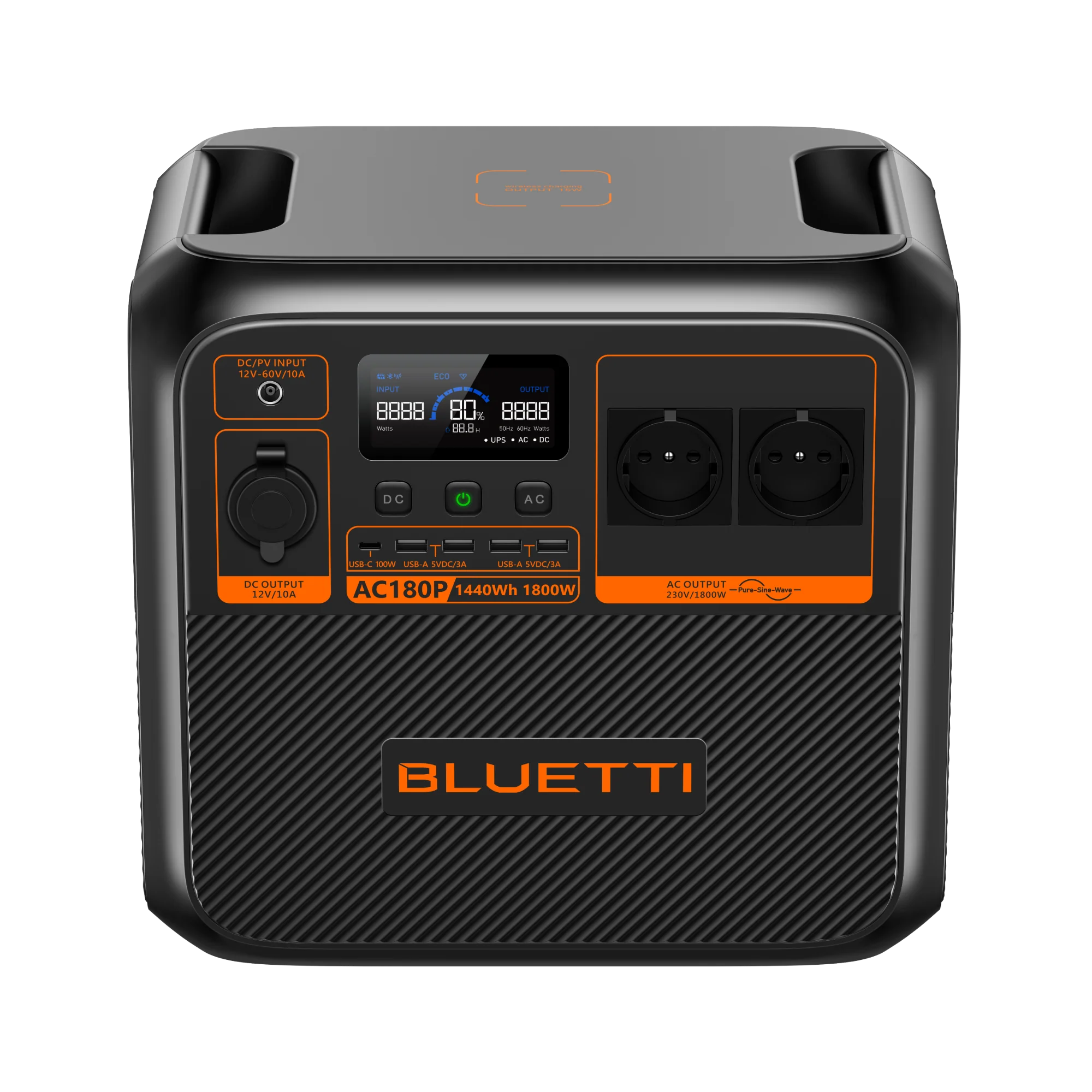 BLUETTI AC180P Solar Portable Power Station | 1800W 1440Wh - Image 4