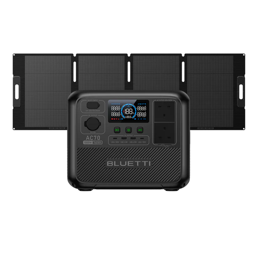 BLUETTI AC70 Portable Power Station | 1000W 768Wh | UK Plug - Image 3