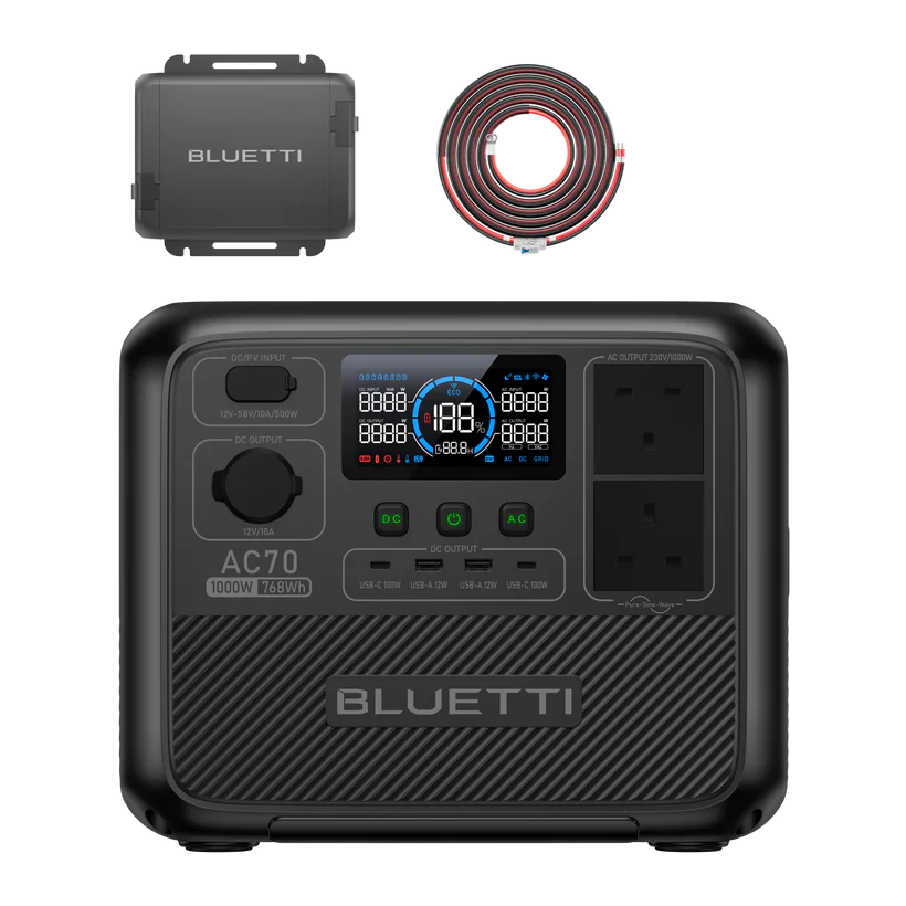 BLUETTI AC70 Portable Power Station | 1000W 768Wh | UK Plug - Image 5