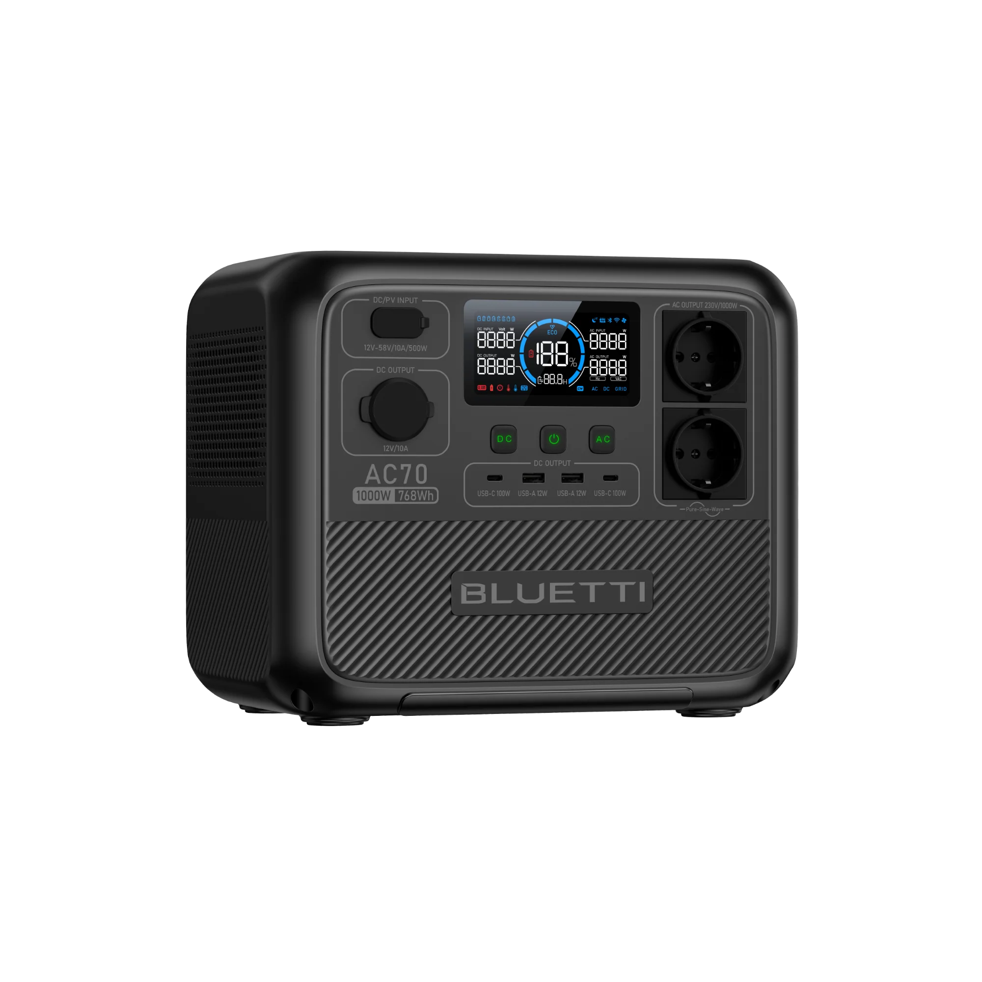 BLUETTI AC70 Portable Power Station | 1000W 768Wh - Image 5
