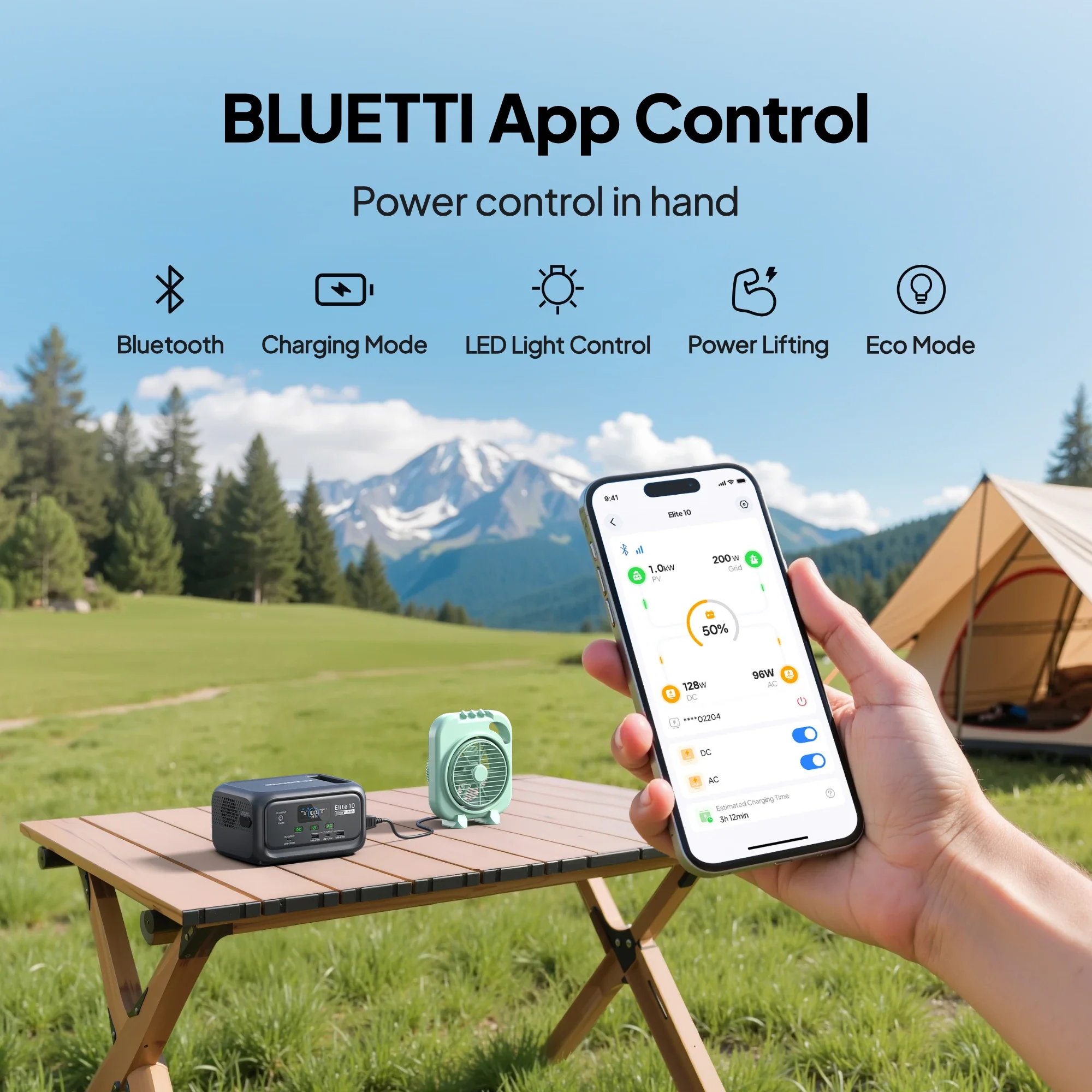 BLUETTI Elite 10 Mini Power Station | 200W 128Wh - Image 7