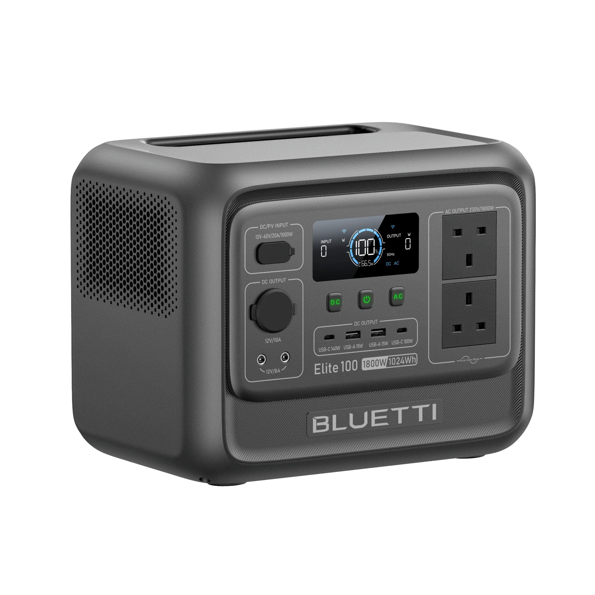 BLUETTI Elite 100 V2 Portable Power Station | 1,800W 1,024Wh | UK Plug - Image 4