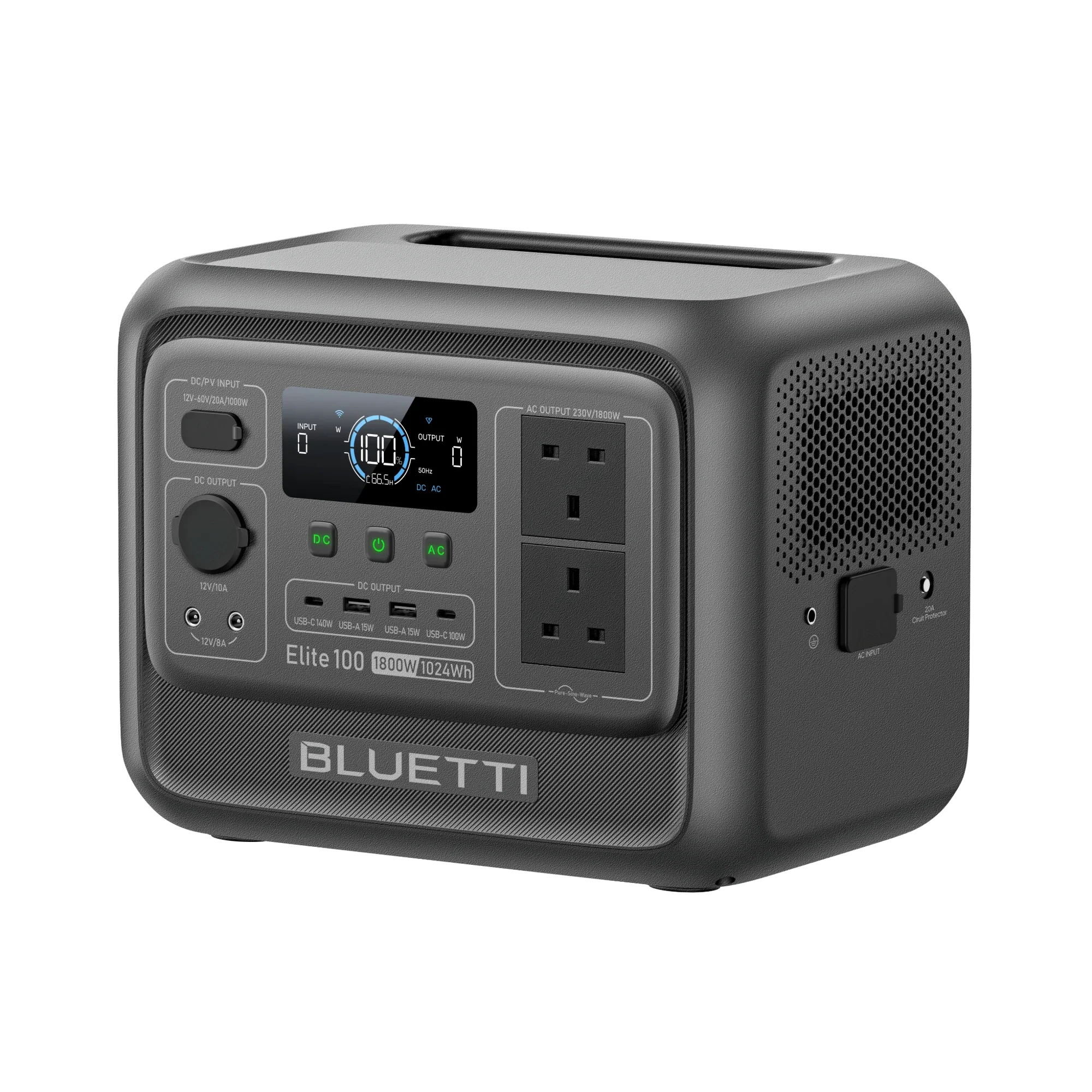 BLUETTI Elite 100 V2 Portable Power Station | 1,800W 1,024Wh | UK Plug - Image 5