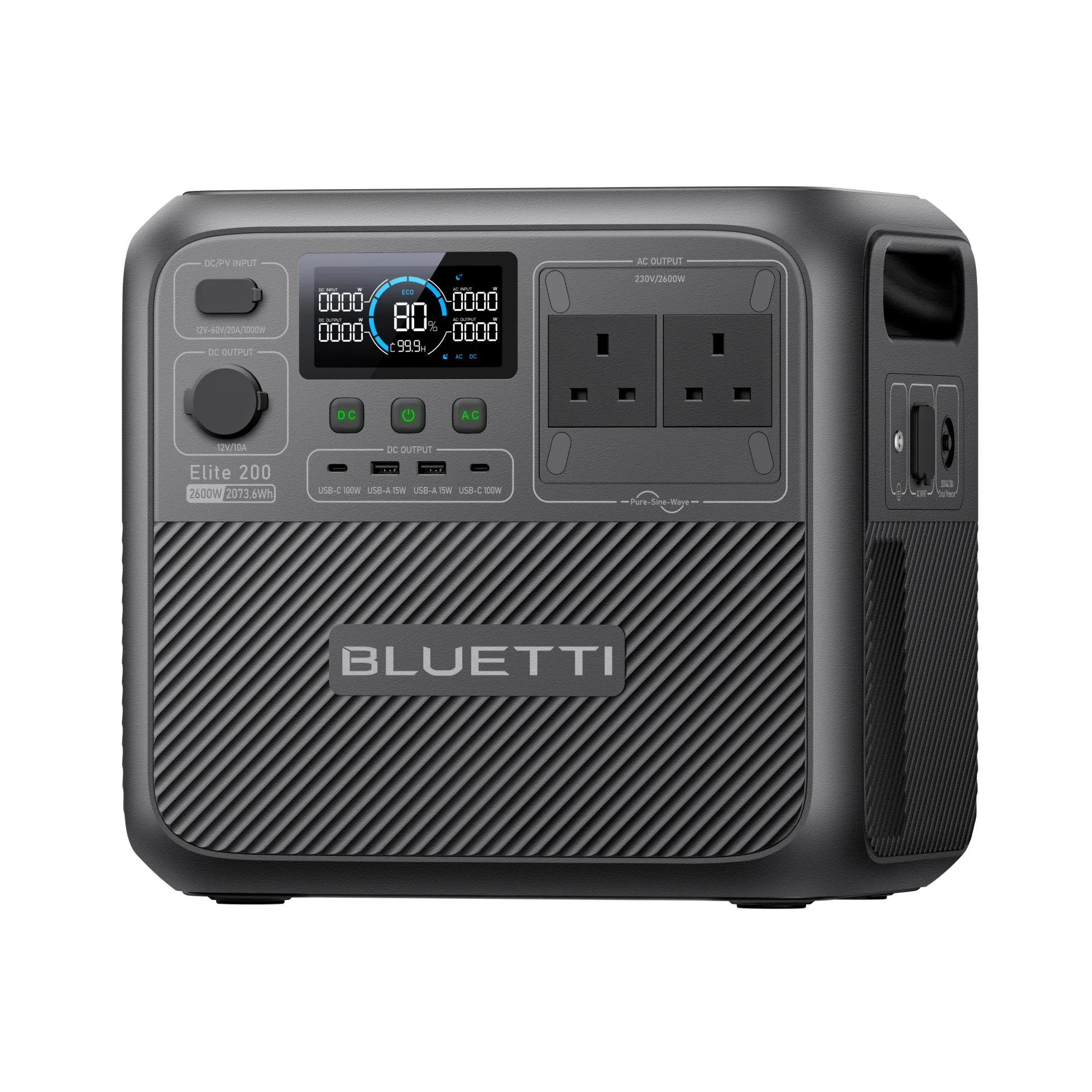 BLUETTI Elite 200 V2 Portable Power Station | 2,600W 2,073.6Wh | UK Plug - Image 10