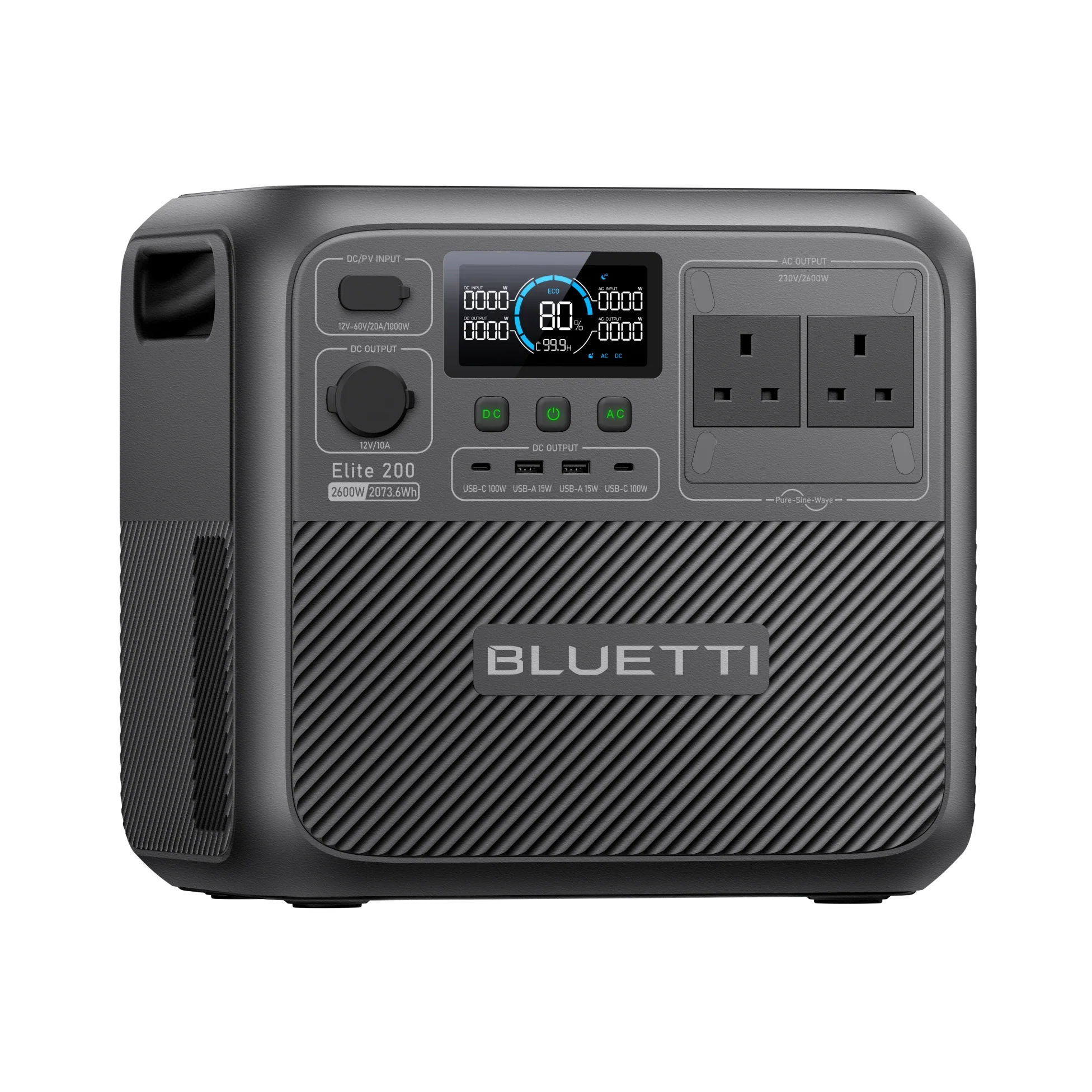BLUETTI Elite 200 V2 Portable Power Station | 2,600W 2,073.6Wh | UK Plug - Image 14
