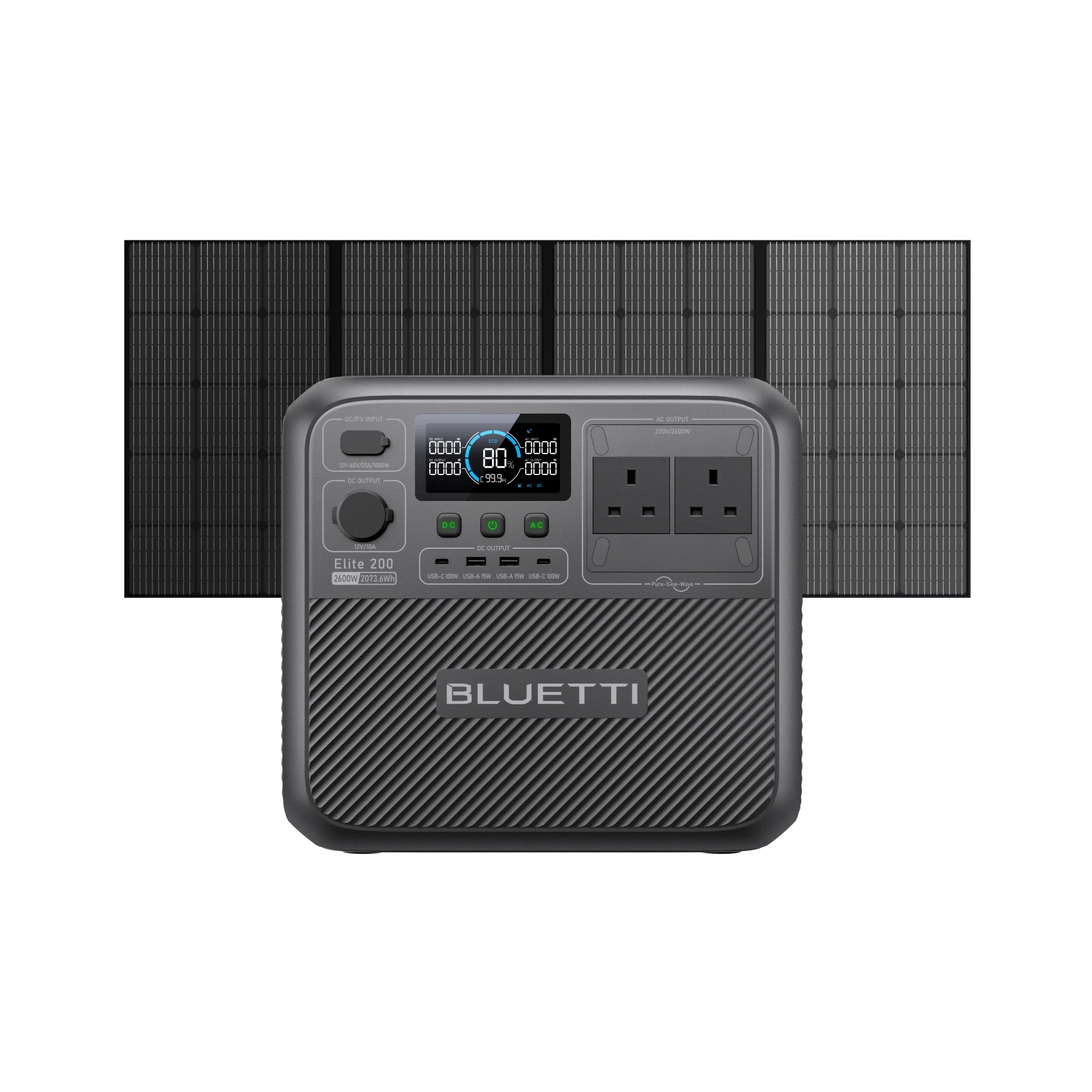 BLUETTI Elite 200 V2 Portable Power Station | 2,600W 2,073.6Wh | UK Plug - Image 5