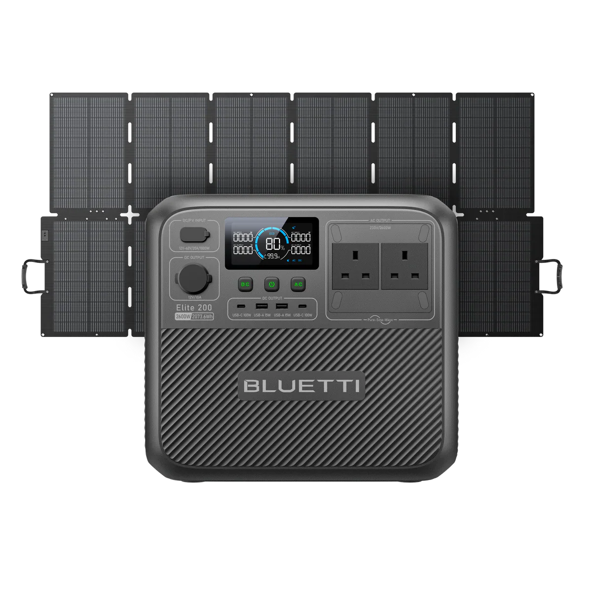 BLUETTI Elite 200 V2 Portable Power Station | 2,600W 2,073.6Wh | UK Plug - Image 8