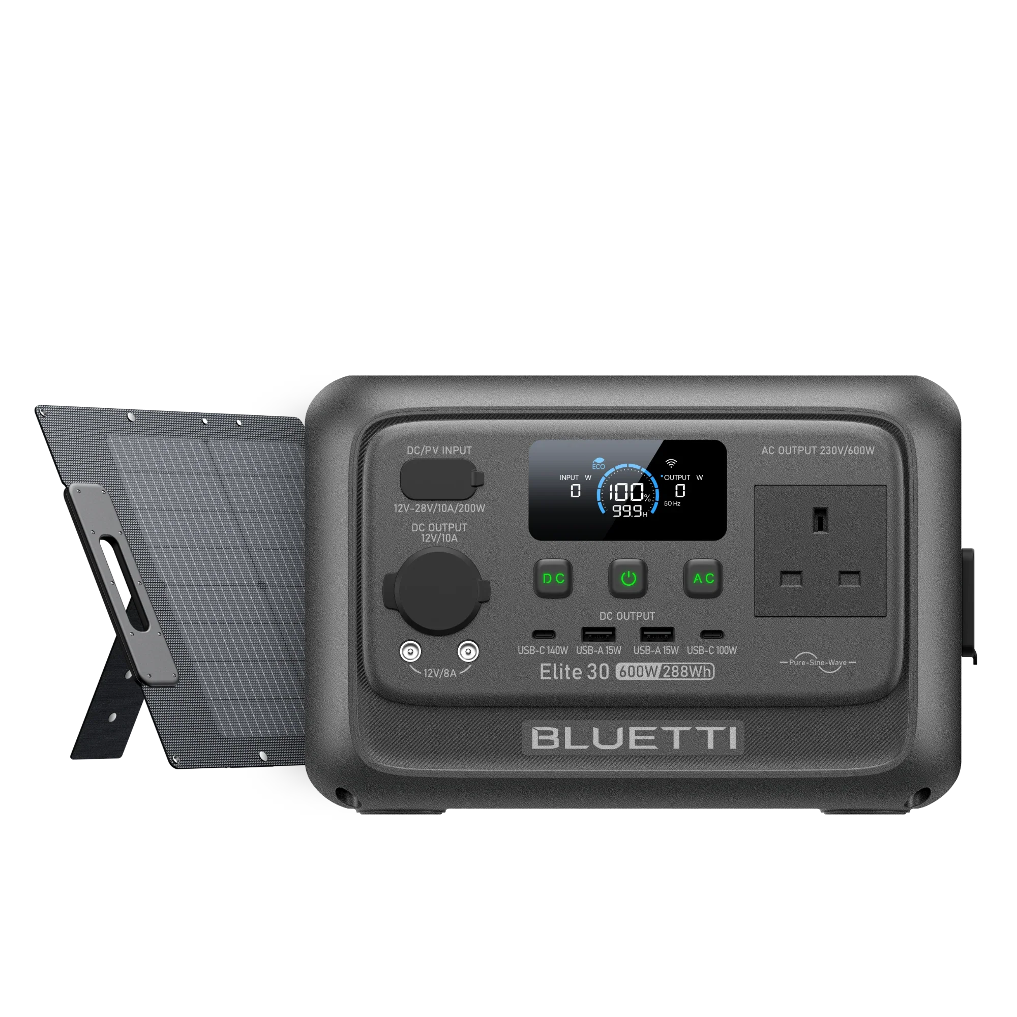 BLUETTI Elite 30 V2 Portable Power Station | 600W 288Wh | UK Plug - Image 3