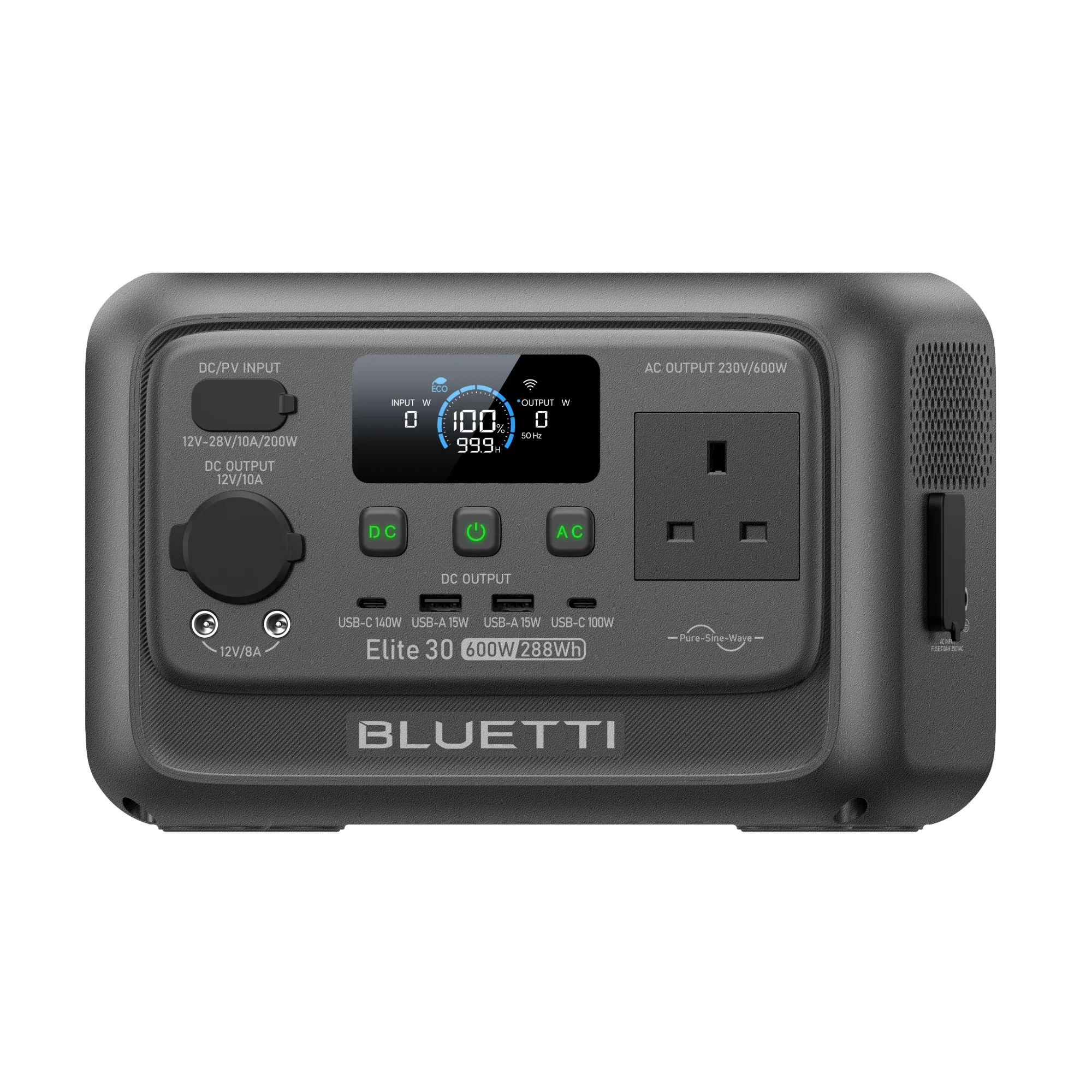 BLUETTI Elite 30 V2 Portable Power Station | 600W 288Wh | UK Plug - Image 4