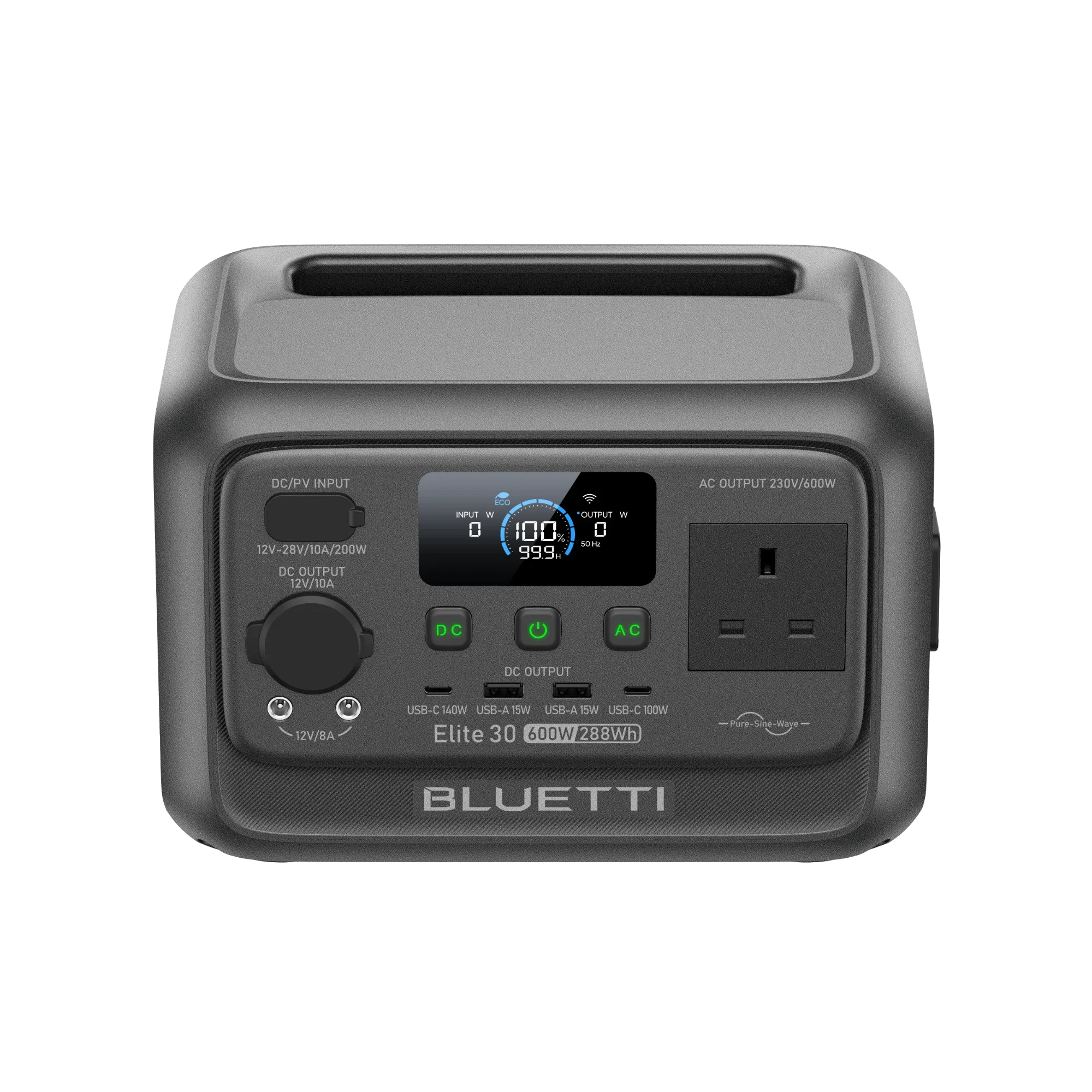 BLUETTI Elite 30 V2 Portable Power Station | 600W 288Wh | UK Plug - Image 5