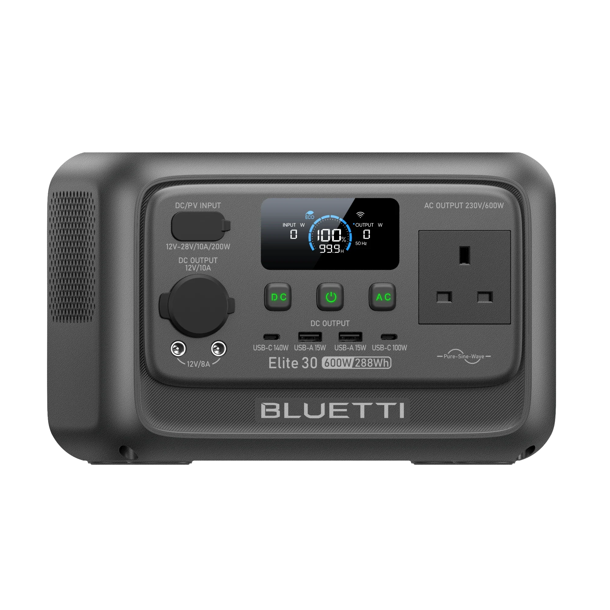 BLUETTI Elite 30 V2 Portable Power Station | 600W 288Wh | UK Plug - Image 6