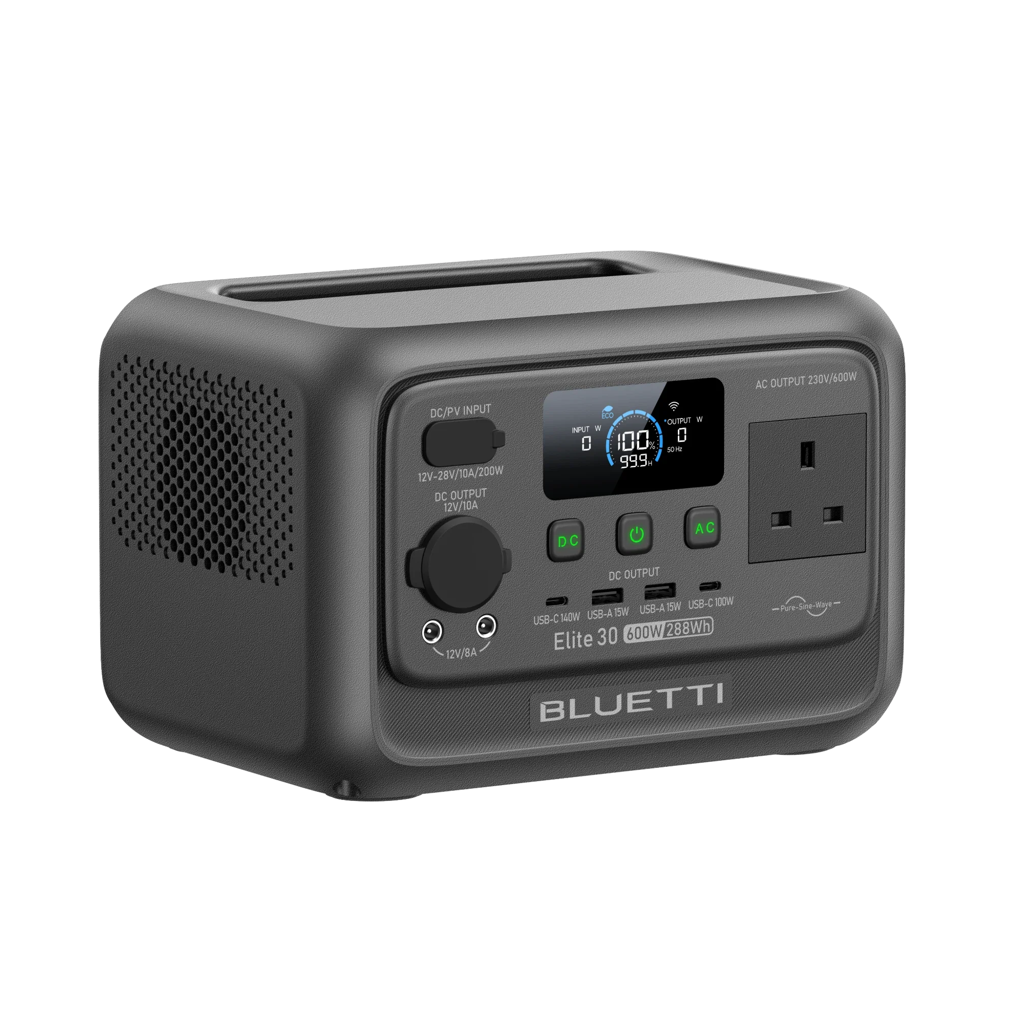 BLUETTI Elite 30 V2 Portable Power Station | 600W 288Wh | UK Plug - Image 7