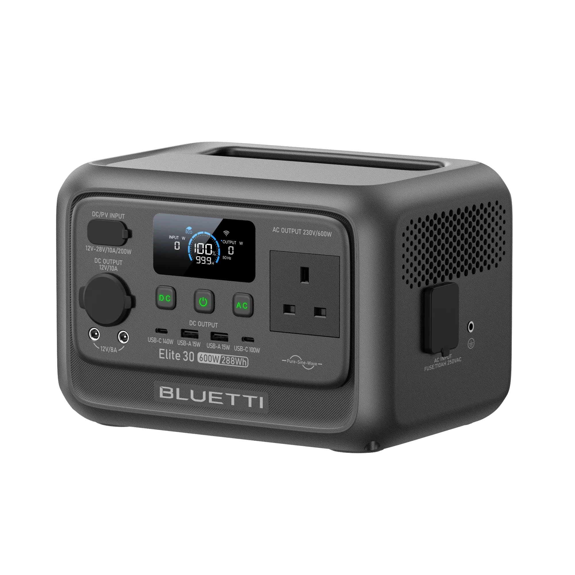 BLUETTI Elite 30 V2 Portable Power Station | 600W 288Wh | UK Plug - Image 8
