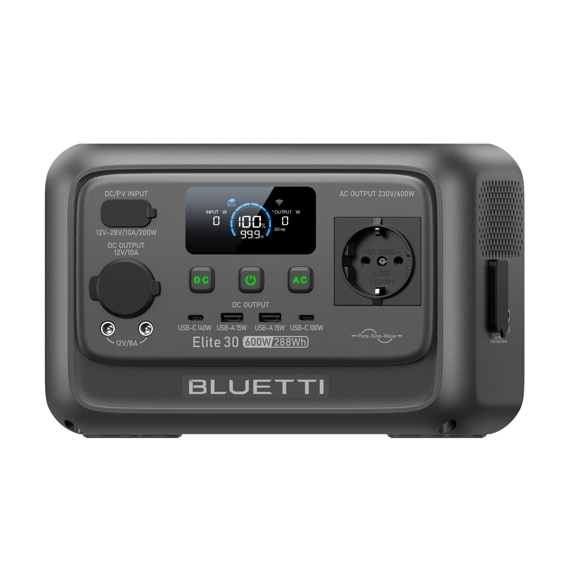 BLUETTI Elite 30 V2 Portable Power Station | 600W 288Wh - Image 3