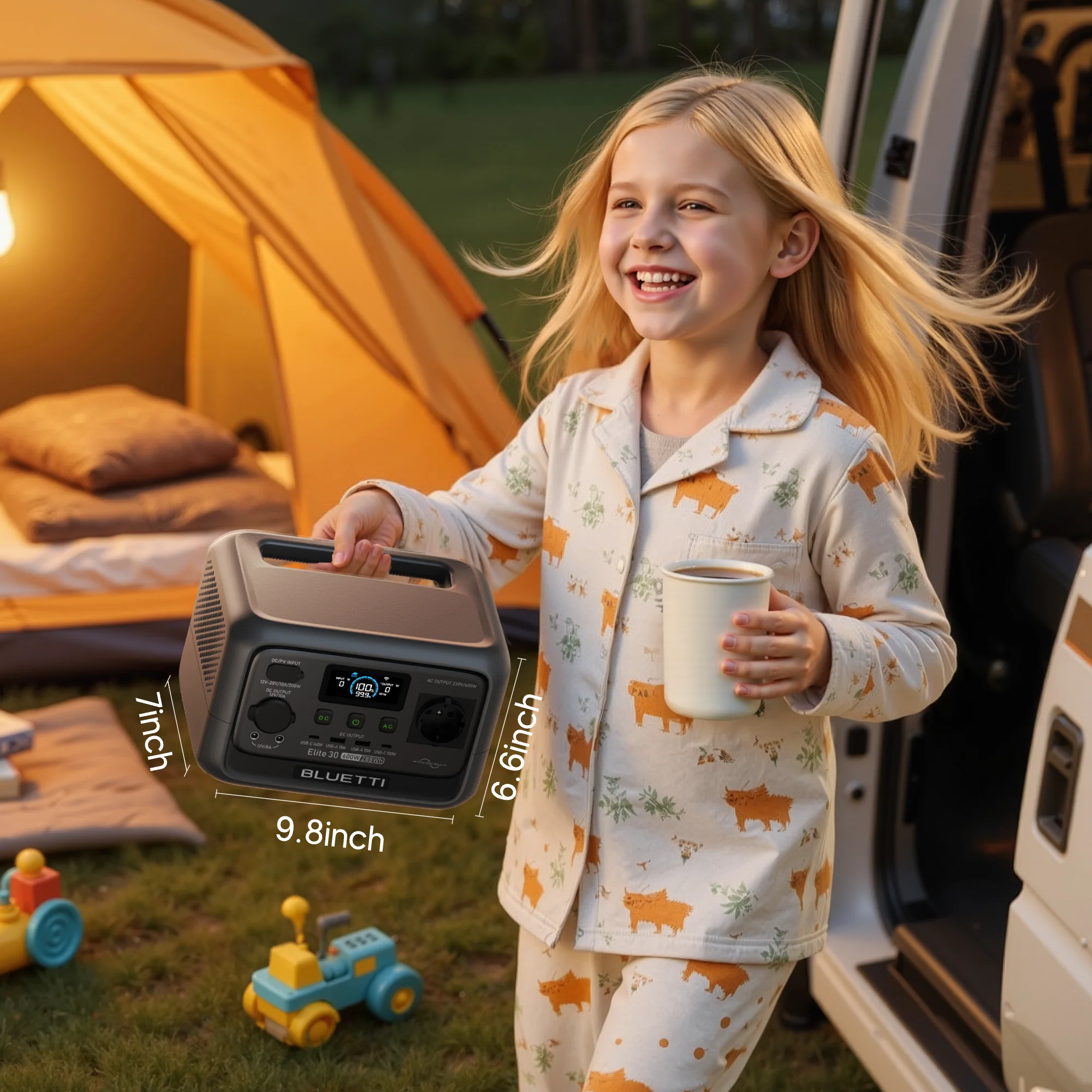 BLUETTI Elite 30 V2 Portable Power Station | 600W 288Wh - Image 8