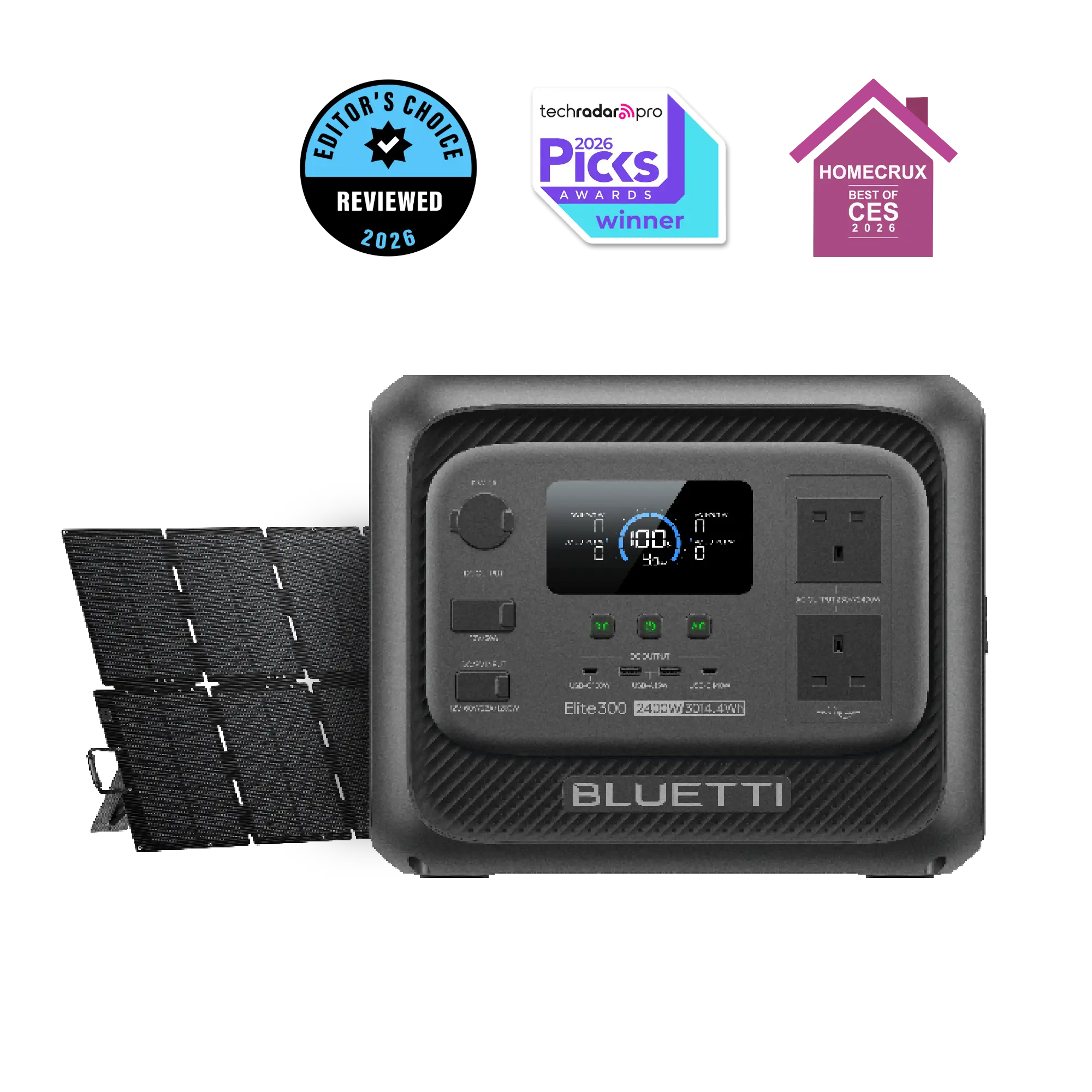 BLUETTI Elite 300 Portable Power Station | 2,400W 3,014.4Wh | UK Plug - Image 3